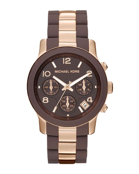 brown michael kors watch women'|Michael Kors watches ladies black.